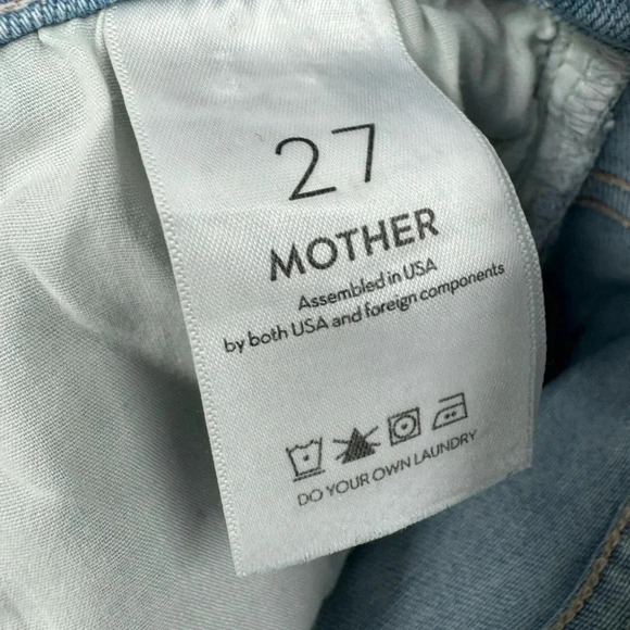 MOTHER THE HUSTLER HIGH WAIST ANKLE FRAY JEANS IN NOT SO CHILL PILL SIZE 27 B902 - Picture 7 of 8